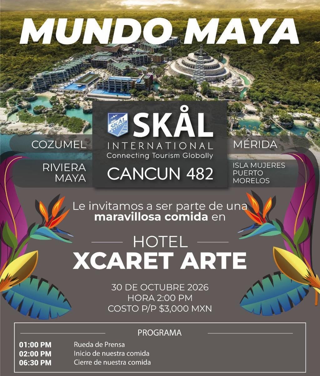 Mundo Maya - Comida conjunta Skål en Hotel Xcaret Arte
