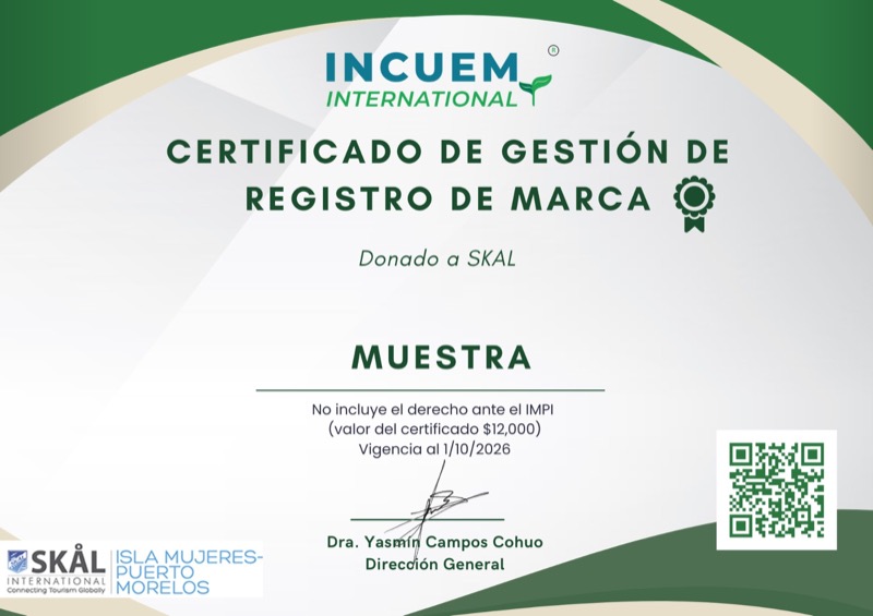 Certificado de Registro de Marca INCUEM